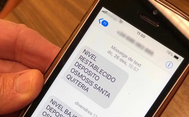 Almassora incorpora el aviso telefónico para evitar cortes de agua en Santa Quitèria
