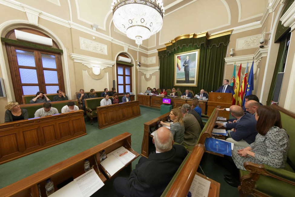 El pleno municipal del Ayuntamiento de Castellón en una imagen de archivo. (Foto: ANTONIO PRADAS) - 