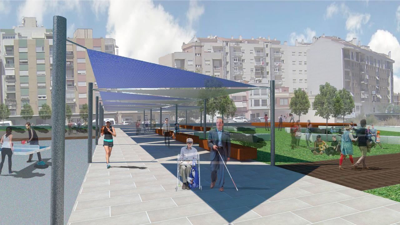 Castellón licita la nueva plaza Josefina López  junto a la Piscina Emilio Fabregat del Grao