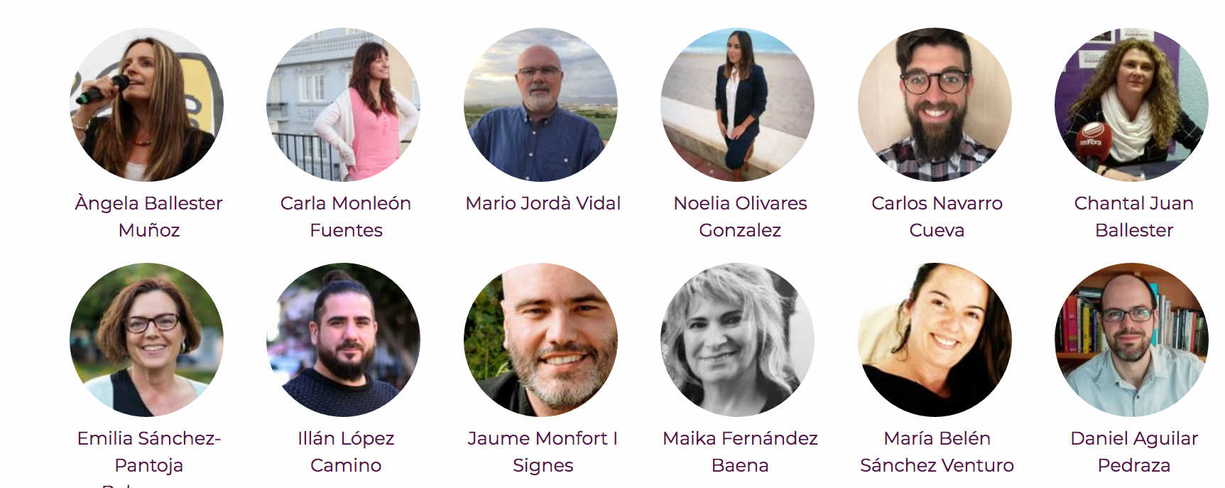 Primeros doce puestos de la candidatura próxima a Estañ que competirá con la de Iglesias - 