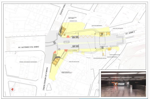 FGV responde a Alicante con un estudio para dar uso al 'auditorio fantasma' de la estación del Tram