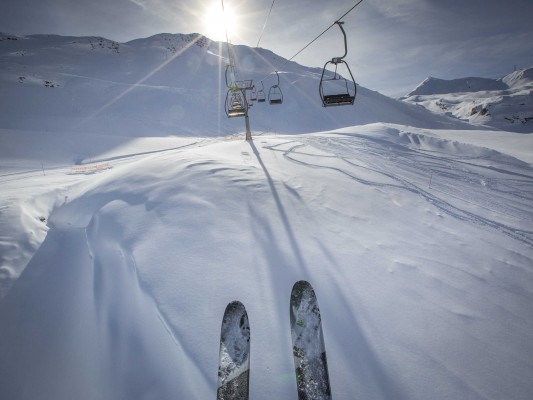 Esquí sin colas en el Pirineo francés