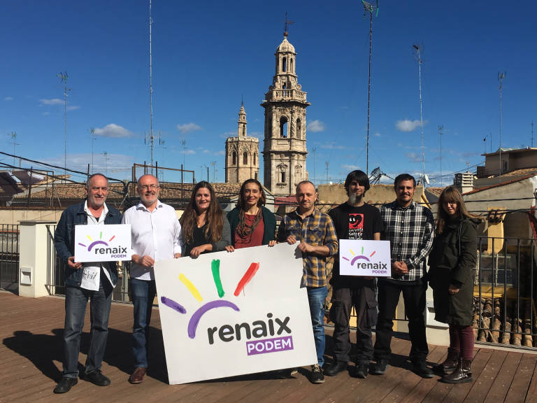Miembros de la candidatura Renaix Podem. Foto: M.G - 