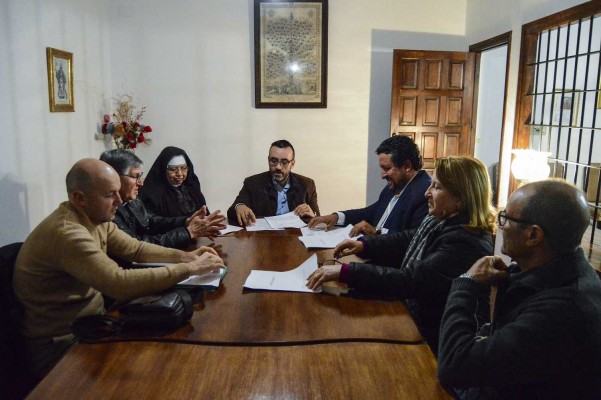 Avanzan las obras del centro de interpretación de Sant Pasqual a las que se unirán el nártex y el coro