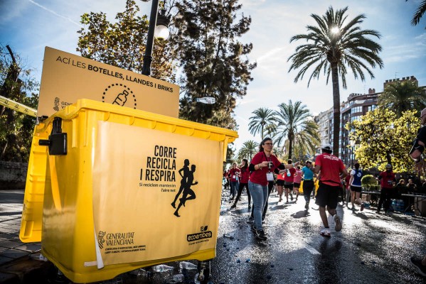 Maratón Valencia recicla más de 15 toneladas de residuos junto a Ecoembes