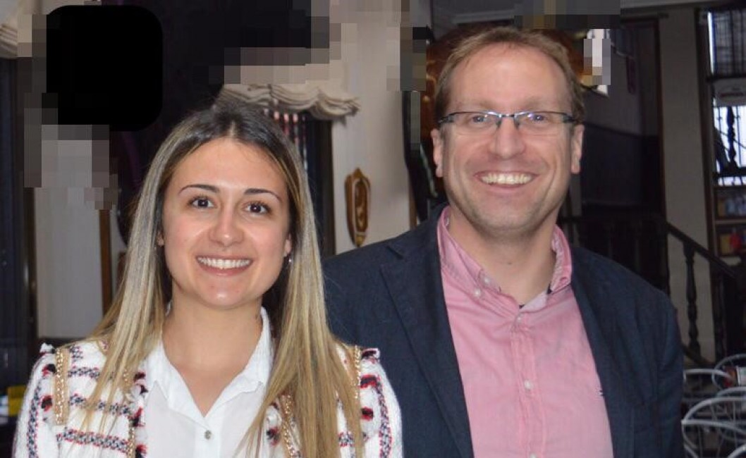 La alcaldesa de la Vall d'Uixó, Tania Baños, y el secretario general de los socialistas castellonenses, Ernest Blanch.  - 