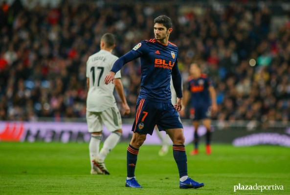 El Valencia empieza a combatir la pubalgia de Guedes