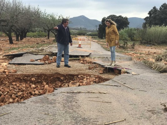La Diputación finaliza la reparación de los caminos más afectados por la gota fría de octubre