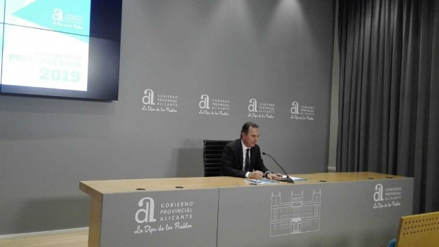 La Diputación de Alicante también prevé un presupuesto expansivo y con superávit en año electoral