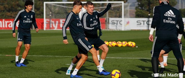 Nacho y Casemiro ausencias del último entrenamiento antes del Valencia