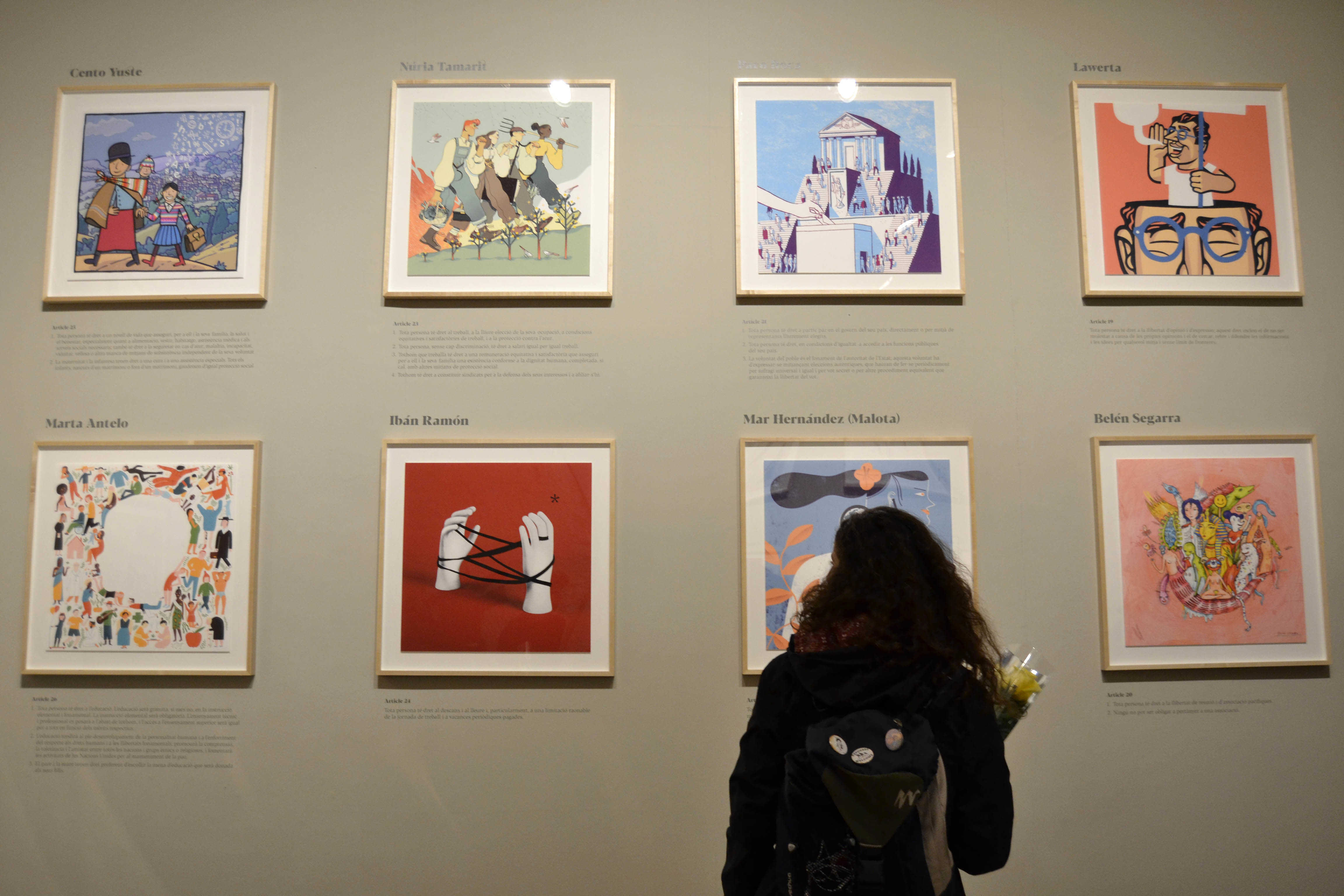 Los Derechos Humanos llegan a La Nau a través de los ilustradores valencianos