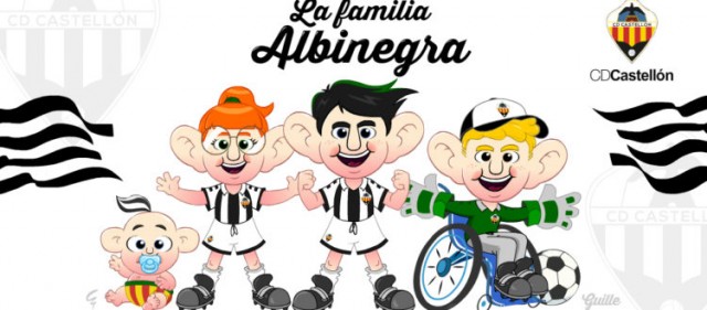El Castellón presenta a sus mascotas virtuales: La 'Familia Albinegra'