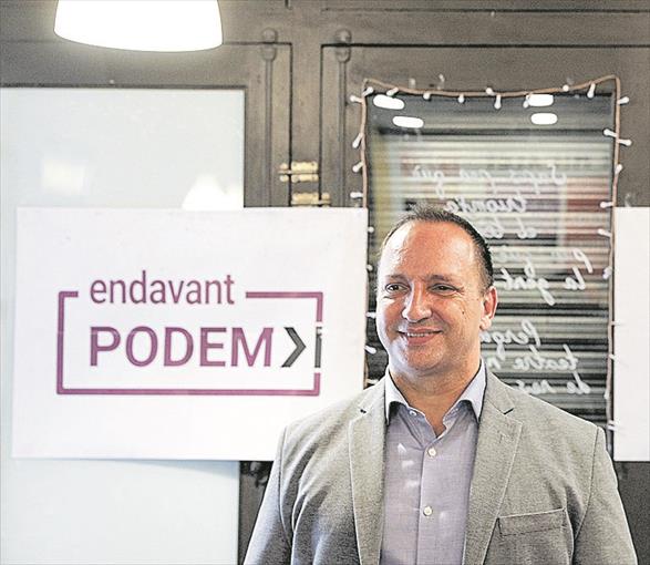 El ganador de las primarias de Podem, Rubén Martínez Dalmau, en una imagen de campaña. Foto: EFE - 
