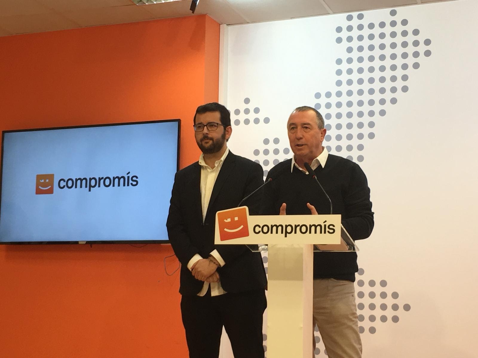 Compromís busca el liderazgo en Madrid tratando de alinear a los diputados del Botànic por los PGE