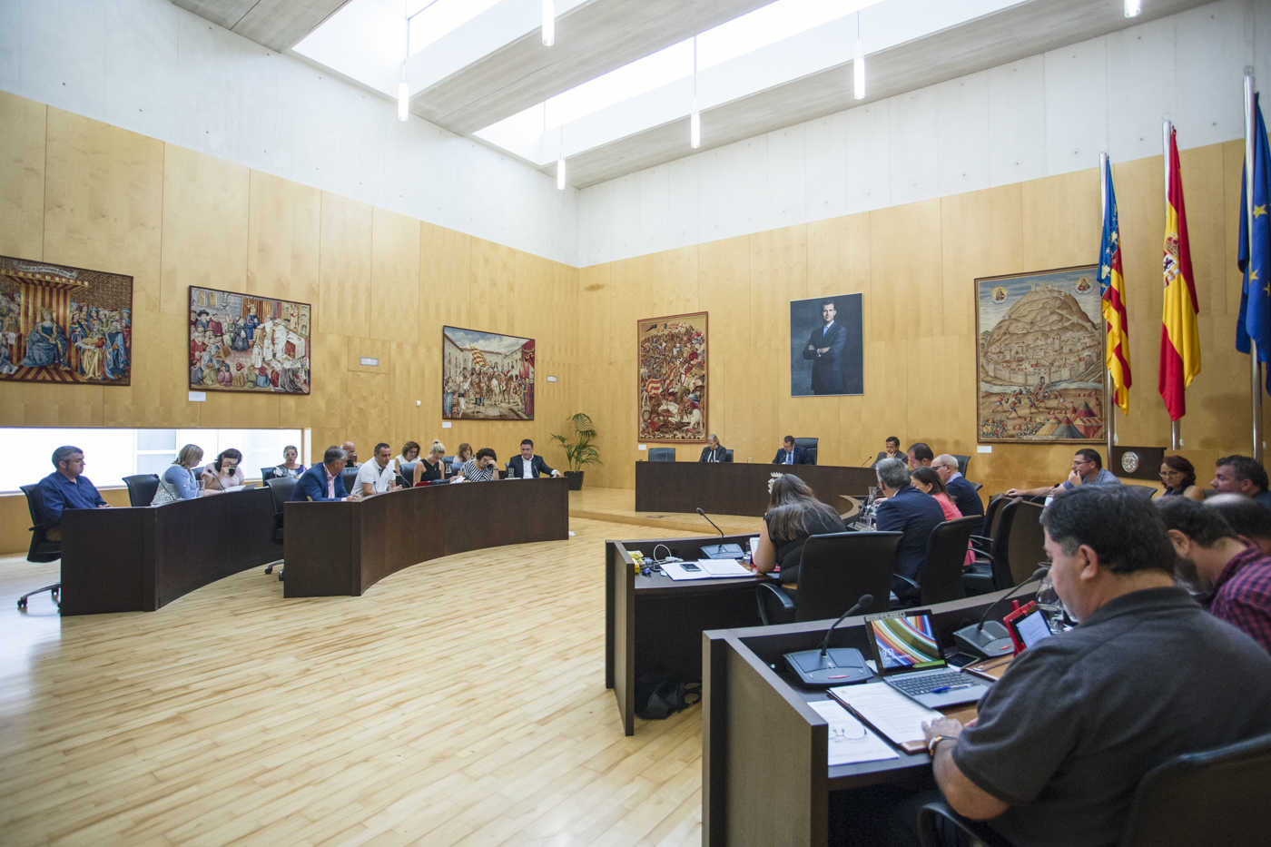 Imagen de archivo del pleno de Benidorm. Foto: PEPE OLIVARES. - 