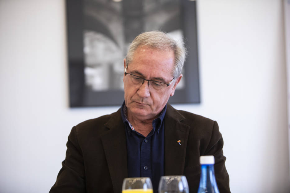 Josep Gisbert, en el desayuno previo a Gastronóma organizado por Valencia Plaza. Foto: EVA MÁÑEZ - 