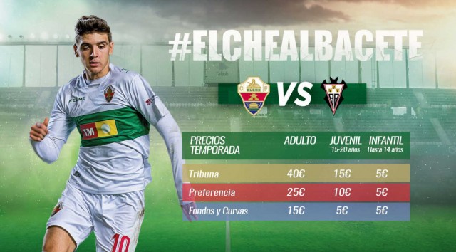 El Elche entrega 1.500 entradas y acuerda el mismo precio para el partido de Albacete

