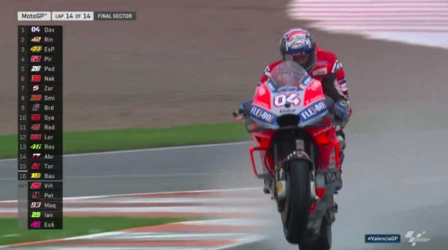 Cuarta victoria de Andrea Dovizioso en carrera muy accidentada

