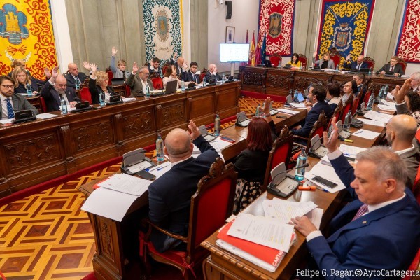 Infraestructuras, cine y seguridad marcan la agenda del último Pleno del año en Cartagena