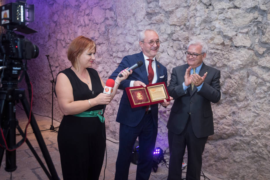 Un momento de la entrega de premios en el Salón Felipe II. Fotos: RAFA MOLINA - 