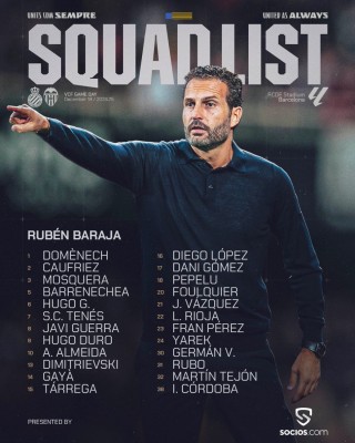 Gayà viaja a Barcelona para apoyar al equipo