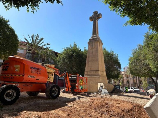 EUPV y el PCPV de Elche rechazan la inauguración del Paseo de Germanías por la cruz franquista