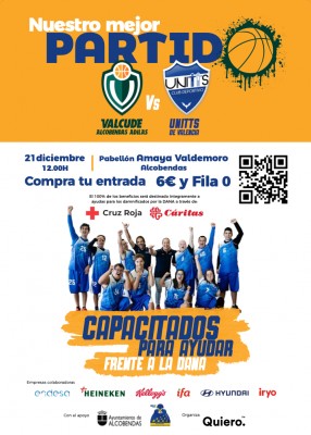 Quiero Valcude Alcobendas Adilas y UNITTS CD de Valencia se unen en un partido homenaje a favor de los afectados por la Dana

