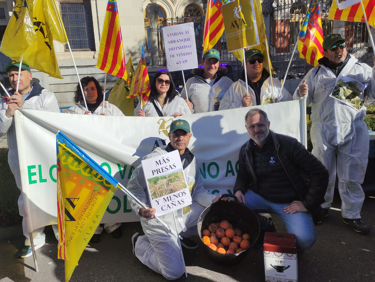 AVA-Asaja protesta en Madrid contra las políticas agrarias y la gestión de la Dana del Gobierno
