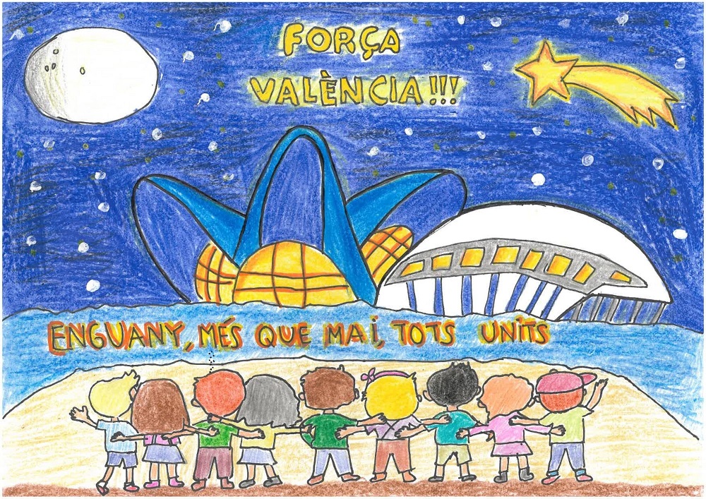 Una felicitación navideña en apoyo a los afectados por la Dana eligida postal de la Ciudad de les Arts 