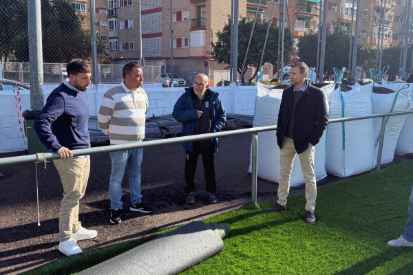 El campo de fútbol de Ciudad Jardín estará operativo antes de que termine el año