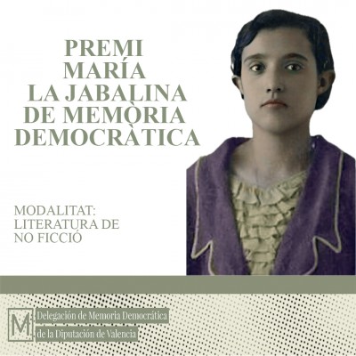 La Diputación abre la convocatoria del Premio María la Jabalina de Memoria Democrática