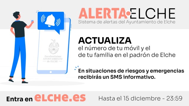 Este 15 de diciembre finaliza el plazo para actualizar los móviles e incluirlos en el sistema de alertas