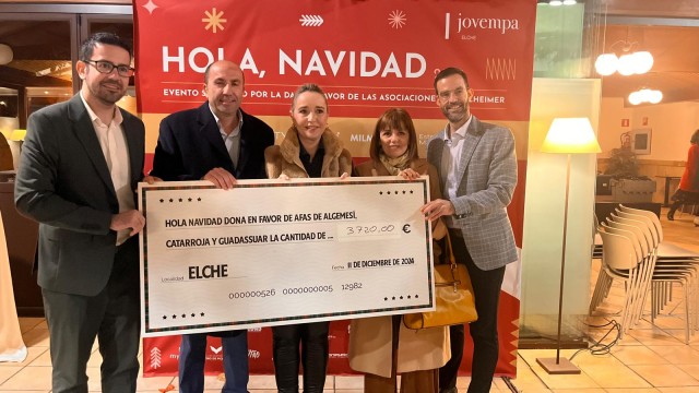 Éxito del evento de Jovempa, 'Hola Navidad', destinado a asociaciones de Alzheimer afectadas por la dana