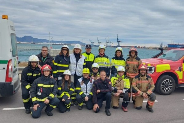 PortCastelló activa su plan de autoprotección en un simulacro de respuesta conjunta en la dársena sur