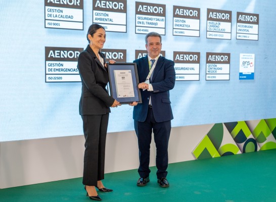 Aenor reconoce el compromiso del Grupo Vectalia con la calidad y la sostenibilidad