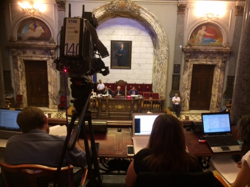 Un momento del debate del estado de la ciudad, este miércoles. - 