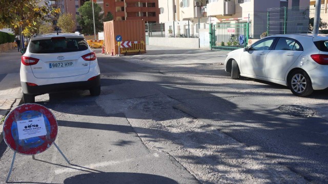 Benidorm retoma los trabajos en la avenida Montecarlo que abandonó la anterior empresa