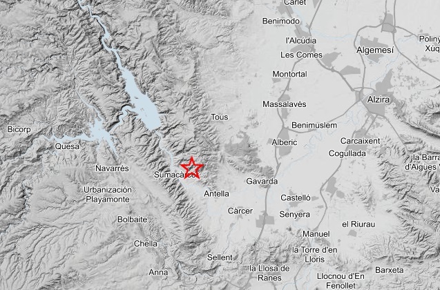 Sumacàrcer registra un terremoto de 2,5 grados de magnitud sin incidencias, el segundo en cuatro días