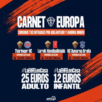 El Atticgo Elche ofrece un abono especial para Europa por 25 euros
