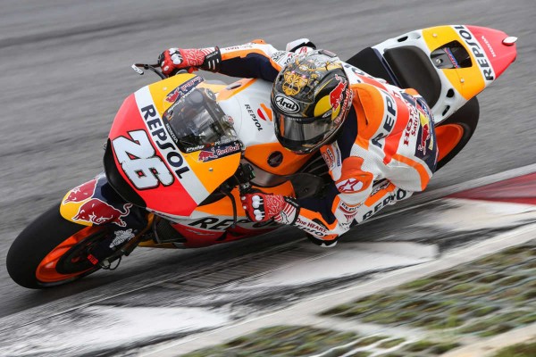 
Pedrosa marca el ritmo, Rossi la épica