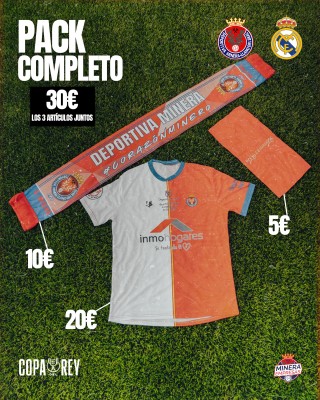 La Minera vende camiseta, bufanda y braga de cuello para recibir al Real Madrid el Día de Reyes 