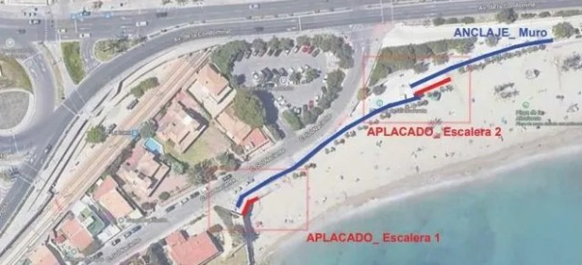 Alicante adjudica la reforma del muro de la playa de La Albufereta por 290.000 euros
