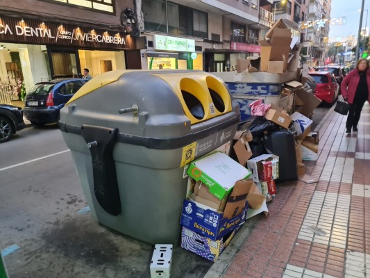 Compromís insta el govern de Carrasco a reforçar la recollida selectiva durant les festes de Nadal