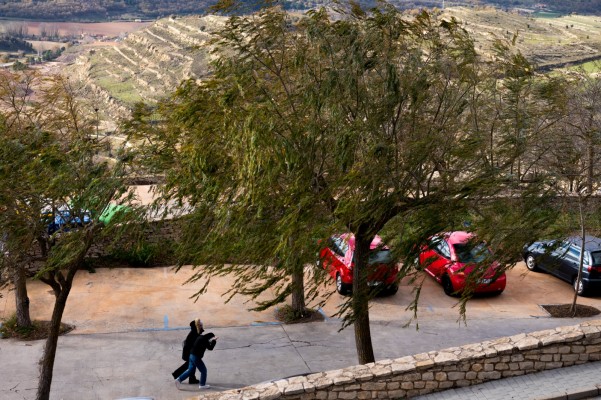 El interior norte de Castellón registra rachas muy fuertes de viento de más de 170 km/h
