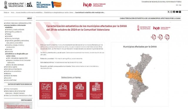 La Generalitat seguirá los indicadores sociales y económicos de municipios afectados por la Dana