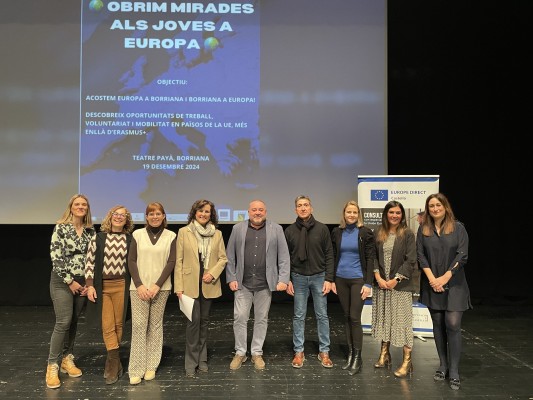 Más de 400 estudiantes de tres institutos participan en la jornada ‘Obrim Mirades als Joves a Europa’

