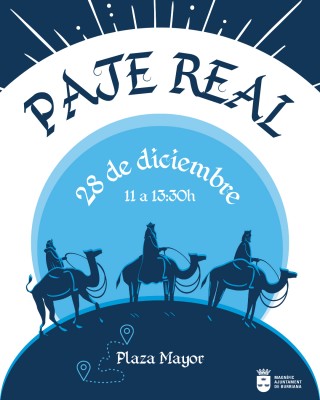 El Patge Reial visitarà Burriana per a arreplegar les cartes dels xiquets i xiquetes als Reis d’Orient

