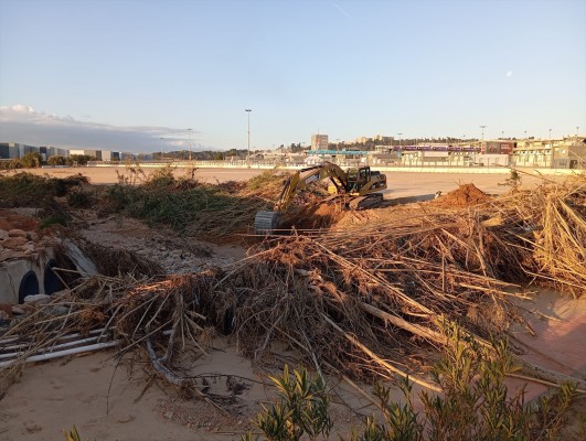 Arrancan las obras de reconstrucción del puente y los accesos al Circuit Ricardo Tormo tras la Dana