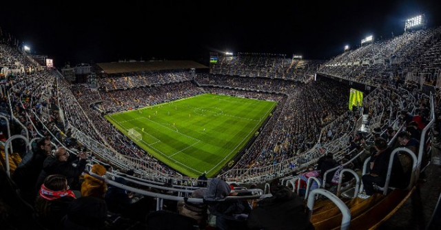 Mestalla registró una entrada media de 42.696 aficionados por partido en la primera vuelta
