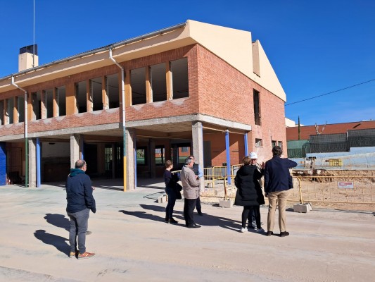 Avanzan las obras de ampliación del CEIP La Paloma de Aspe
